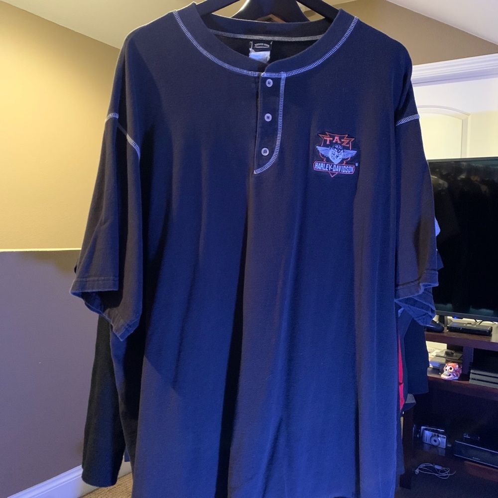 Harley Davidson Warner Bros Button Up